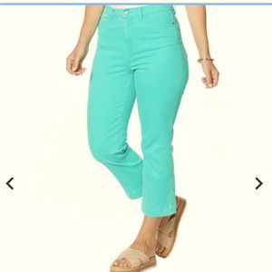 DG2 teal crop jeans, size 4, NWOT
